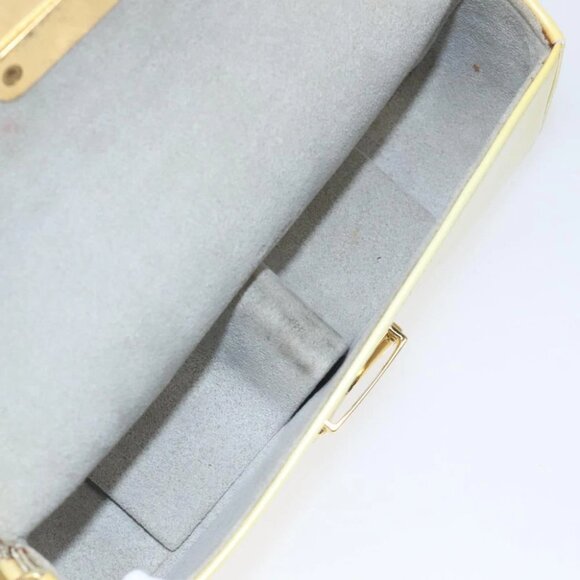 LOUIS VUITTON Vernis Pochette lagoon Glasses Case Perle M91801 LV Auth 118256 - Picture 12 of 16